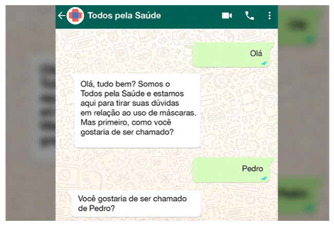 WhatsApp na campanha