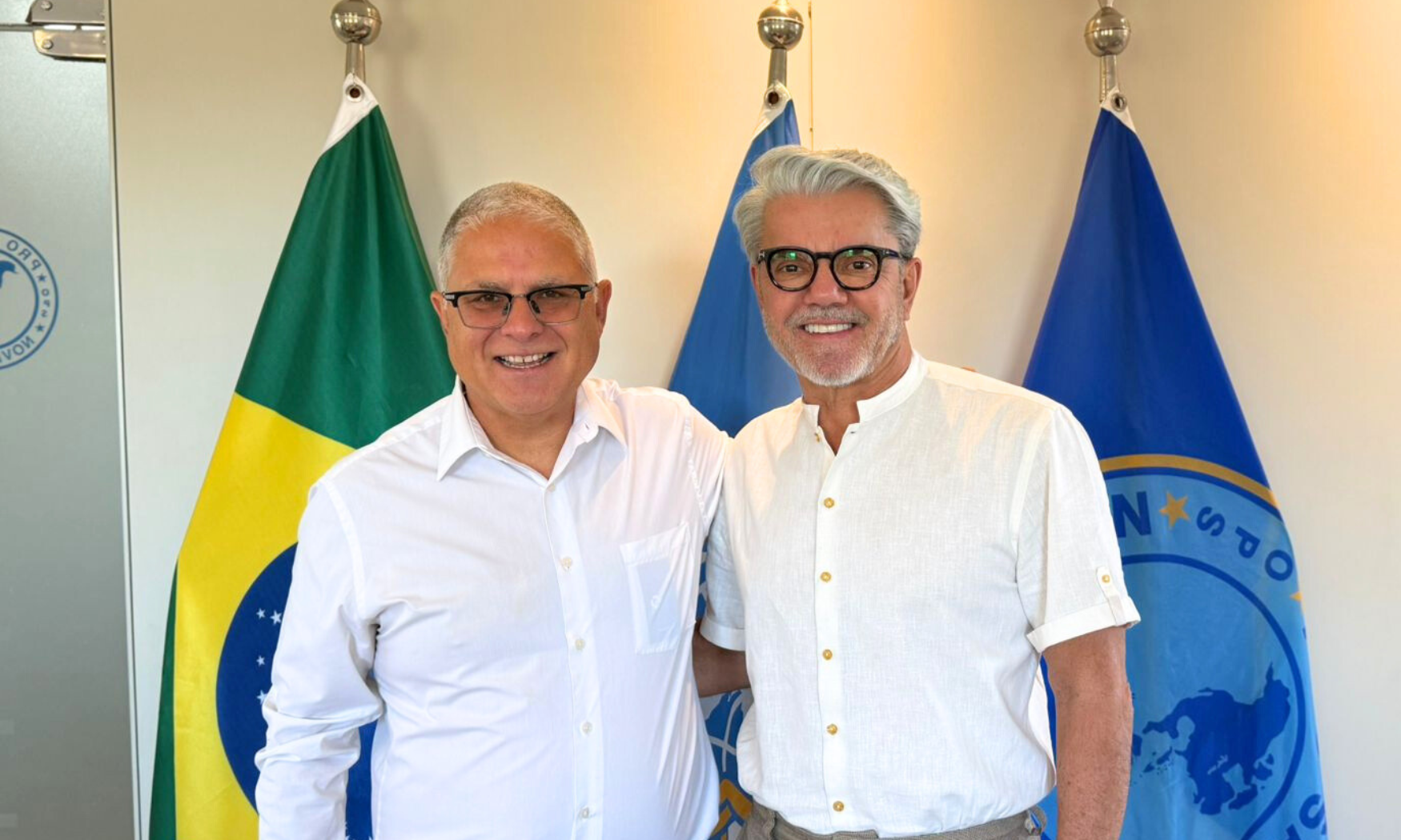 Gerson Penna visita, em Brasília, novo representante da Opas no Brasil