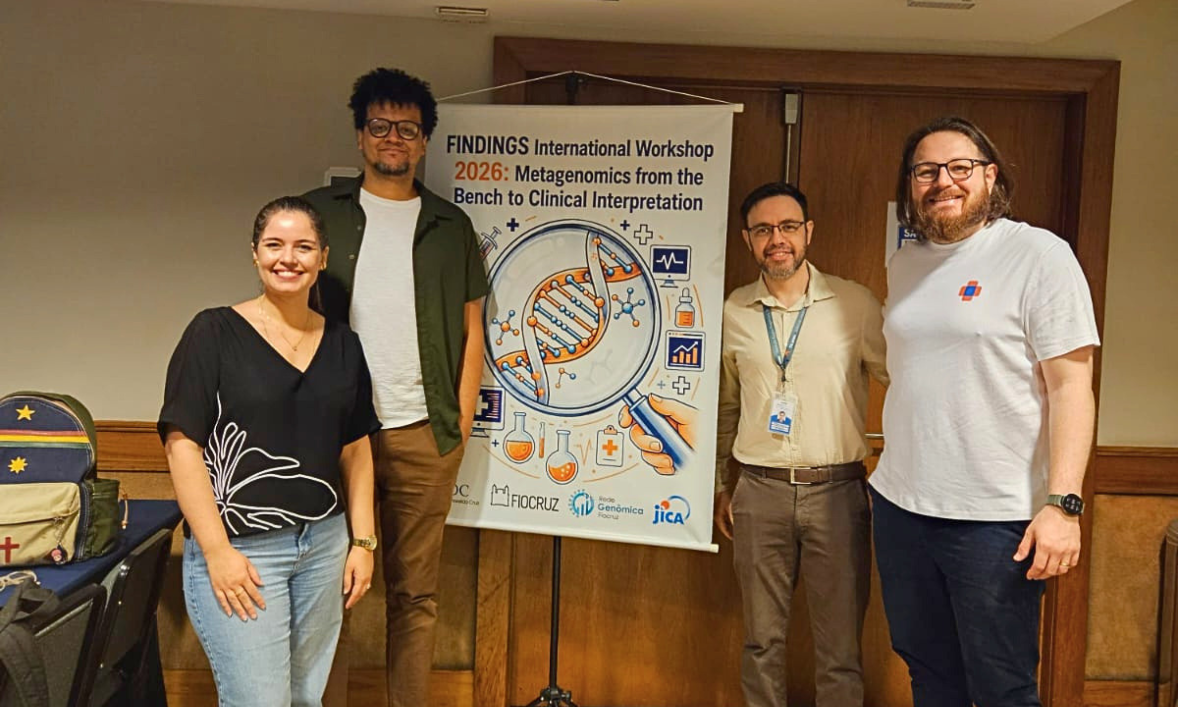 Equipe do ITpS participa de workshop internacional da Fiocruz sobre metagenômica clínica